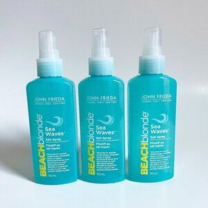 3x John Frieda Beach Blonde Sea Waves Salt Spray Texturizes tousled style 5oz EA